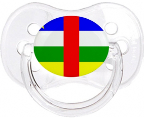 Bandera de la República Centroafricana Clásico Transparente Cereza Lollipop