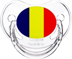 La bandera de Chad clásica transparente piruleta fisiológica
