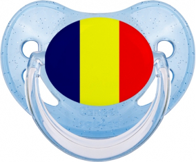 Bandera piruleta fisiológica azul de Chad