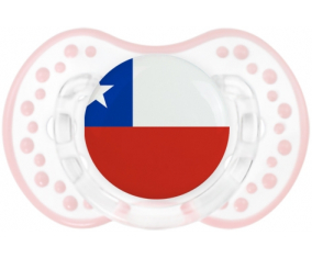 La bandera de Chili Sucete lovi dynamic clásico retro-blanco-rosa-tierno
