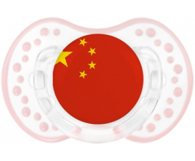 La bandera tetina de China lovi dynamic clásico retro-blanco-rosa-tierno