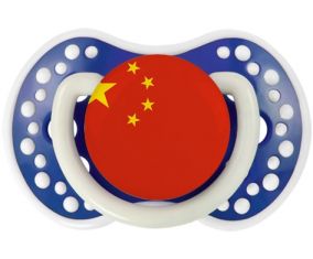 Bandera tetina de China lovi dynamic fosforescente azul marino