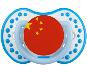 Bandera tetina de China lovi dynamic fosforescente blanco-azul