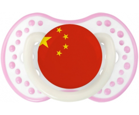 Bandera tetina de China lovi dynamic fosforescente blanco-rosa