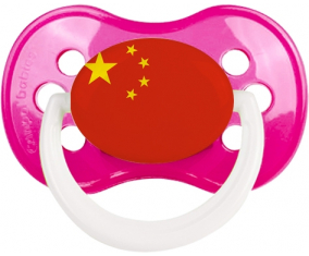 Bandera china anatómica lollipop clásico rosa oscura