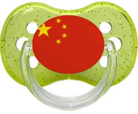 Bandera de China verde cereza brillo piruleta