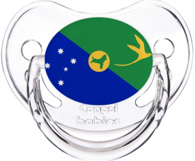 Bandera Isla de Navidad Clásico Transparente Piruleta Fisiológica