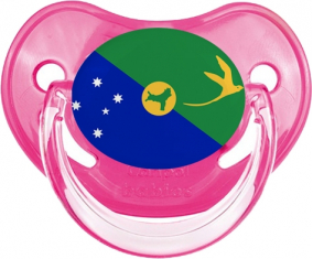 Bandera Isla de Navidad Clásica Piruleta Fisiológica Rosa