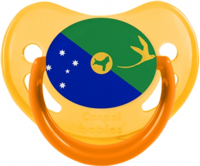 Bandera Isla de Navidad Fosforescente Amarillo Piruleta Fisiológica