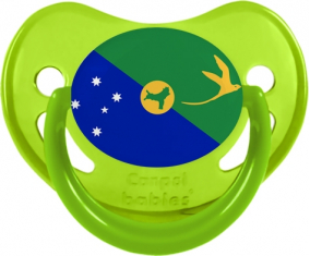 Bandera Isla de Navidad Fosforescente Verde Piruleta Fisiológica