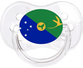 Bandera Isla de Navidad Clásico Transparente Cereza Lollipop