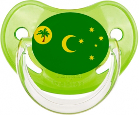 Bandera Islas Cocos Clásico Piruleta Fisiológica Verde Clásica