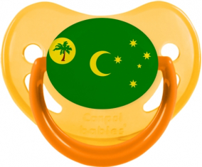 Bandera Islas Cocos Piruleta Fisiológica Fosforescente Amarillo