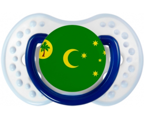 Bandera Islas Cocos Lollipop lovi dynamic clásico azul marino-blanco-azul