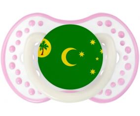 Banderas Islas Cocos lovi dynamic fosforescente blanco-rosa