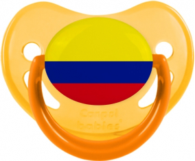 Bandera de Colombia Tetina Fisiológica Fosforescente Amarillo