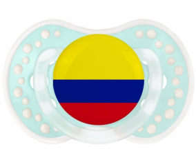 Bandera Colombia Sucete lovi dynamic clásico retro-turquesa-laguna