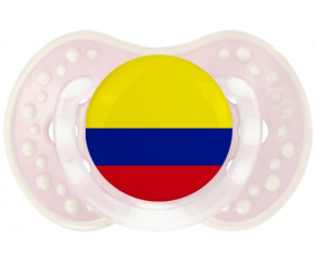 Bandera colombiana de sucete lovi dynamic clásico retro-rosa-tierno