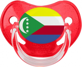 Comoras Rojo Lentejuelas Bandera de Suceto Fisiológico