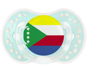 Bandera Comoras Tetina lovi dynamic Clásico retro-turquesa-laguna