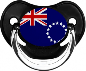 Bandera de las Islas Cook Clásico Piruleta Fisiológica Negra