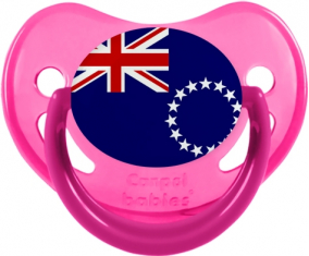 Bandera de las Islas Cook Fisiológicas Lollipop Fosforescente Rosa