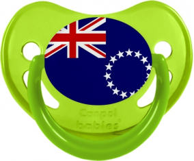 Bandera de las Islas Cook Fisiológicas Lollipop Fosforescente Verde