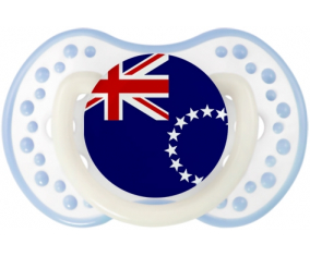 Bandera de las Islas Cook Lollipop lovi dynamic Clásico Blanco-cian