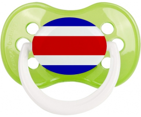 Bandera Costa Rica Clásico Piruleta Anatómica Verde