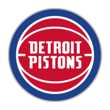 Chupete para bebé con el diseño de los Detroit Pistons, ideal para los pequeños aficionados al baloncesto.