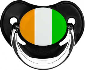 Bandera Côte d'Ivoire Clásico Tetina Fisiológica Negra