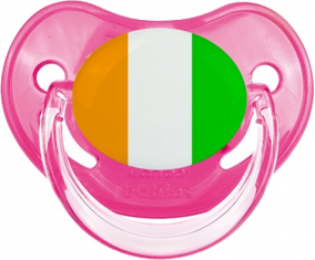 Bandera Côte d'Ivoire Tétine Fisiológica Rosa Clásica
