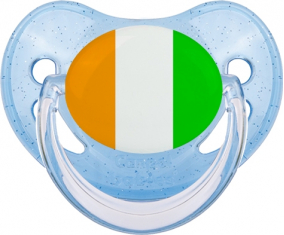 Bandera Côte d'Ivoire Tétine Physiological Azul lentejuelas