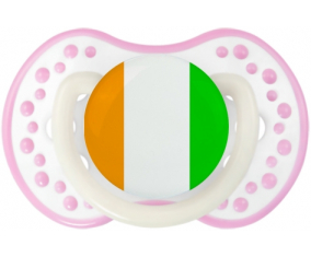 Bandera Côte d'Ivoire Sucete lovi dynamic fosforescente blanco-rosa