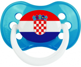 Bandera Croacia Clásica Cian Anatómica Lollipop