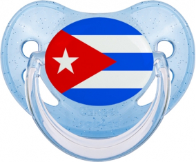 Bandera Cuba Azul Piruleta Fisiológica lentejuelas