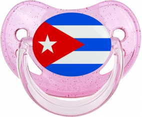 Bandera Cuba Physiological Lollipop Rosa lentejuelas