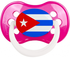 Bandera Cuba anatómica tetina clásica rosa oscura