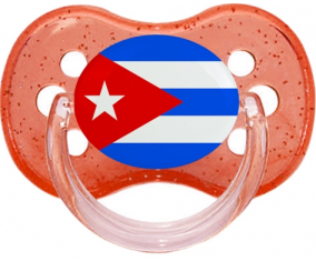 Bandera Cuba Rojo Cereza Brillo Lollipop