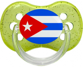 Bandera Cuba Verde Cereza Brillo Lollipop