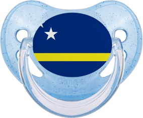 Curacao Azul Lentejuelas Bandera Piruleta Fisiológica
