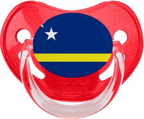 Curacao Rojo Lentejuelas Bandera Piruleta Fisiológica