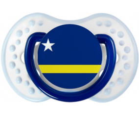 La bandera de Curazao Lollipop lovi dynamic clásico azul marino-blanco-azul