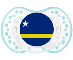 La bandera de Curazao Lollipop lovi dynamic clásico retro-laguna blanca