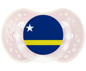 La bandera de Lollipop de Curazao lovi dynamic clásico retro-rosa-tierno