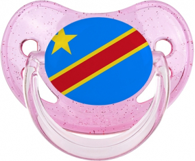 Bandera República Democrática del Congo Fisiológica Lollipop Rosa lentejuelas