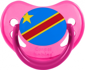 Bandera República Democrática del Congo Fisiológica Lollipop Rosa fosforescente