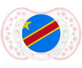 Bandera República Democrática del Congo Lollipop lovi dynamic clásico retro-blanco-rosa-tierno