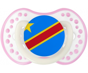 Bandera República Democrática del Congo Sucette lovi dynamic Fosforescente Blanco-Rosa