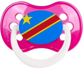 Bandera República Democrática del Congo anatómica tetina clásica rosa oscura
